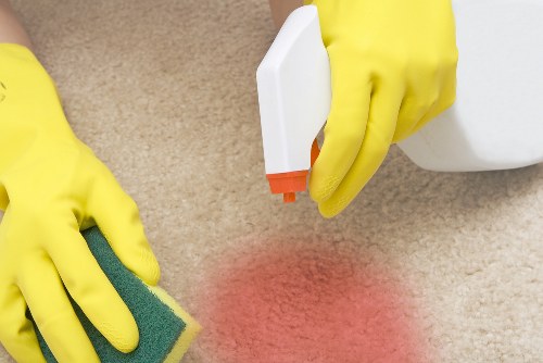 Professional oven cleaning service for a BR1 kitchen appliance