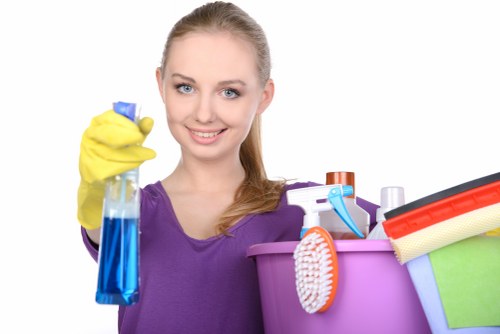 Hot water extraction carpet cleaning in a BR1 property