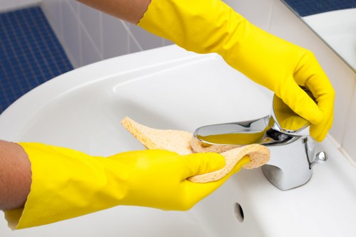 Professional carpet cleaners in BR1 working with safety procedures