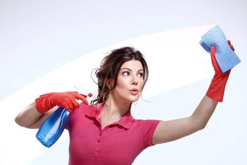 Local cleaners preparing a BR1 flat for handover